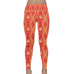 Background Pattern Texture Design Wallpaper Lightweight Velour Classic Yoga Leggings by Uceng