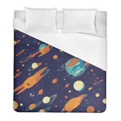 Space Galaxy Planet Universe Stars Night Fantasy Duvet Cover (full/ Double Size) by Uceng