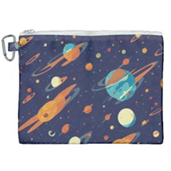 Space Galaxy Planet Universe Stars Night Fantasy Canvas Cosmetic Bag (xxl) by Uceng