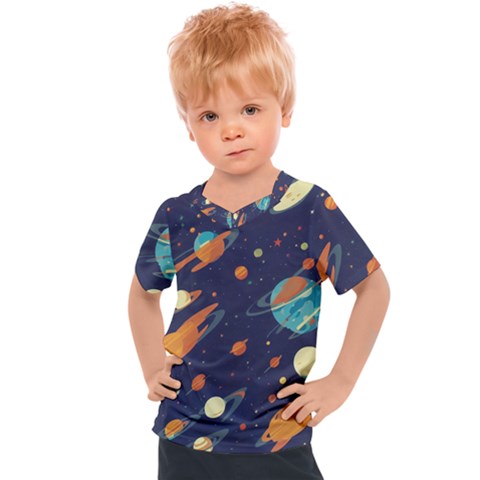 Space Galaxy Planet Universe Stars Night Fantasy Kids  Sports Tee by Uceng