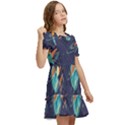 Space Galaxy Planet Universe Stars Night Fantasy Kids  Puff Sleeved Dress View2