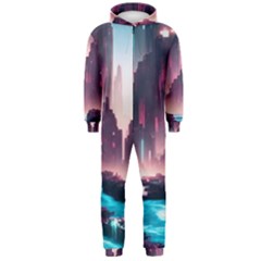 Urban City Cyberpunk River Cyber Tech Future Hooded Jumpsuit (men) by Uceng