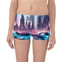 Urban City Cyberpunk River Cyber Tech Future Boyleg Bikini Bottoms View1