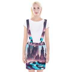 Urban City Cyberpunk River Cyber Tech Future Braces Suspender Skirt by Uceng