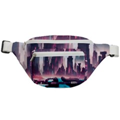 Urban City Cyberpunk River Cyber Tech Future Fanny Pack by Uceng