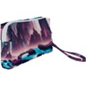 Urban City Cyberpunk River Cyber Tech Future Wristlet Pouch Bag (Small) View2