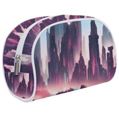 Urban City Cyberpunk River Cyber Tech Future Make Up Case (medium) by Uceng