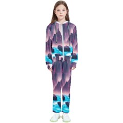 Urban City Cyberpunk River Cyber Tech Future Kids  Tracksuit by Uceng