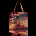 Sunset River Sky Clouds Nature Nostalgic Mountain Zipper Classic Tote Bag View2