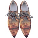 Sunset River Sky Clouds Nature Nostalgic Mountain Pointed Oxford Shoes View1