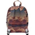 Sunset River Sky Clouds Nature Nostalgic Mountain Zip Up Backpack View3