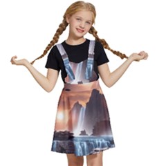 Water Waterfall Nature River Lake Planet Fantasy Kids  Apron Dress by Uceng