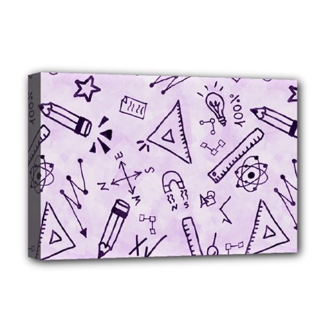 Science Research Curious Search Inspect Scientific Deluxe Canvas 18  X 12  (stretched) by Uceng