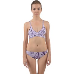 Science Research Curious Search Inspect Scientific Wrap Around Bikini Set by Uceng