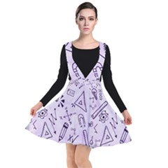 Science Research Curious Search Inspect Scientific Plunge Pinafore Dress by Uceng