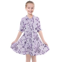 Science Research Curious Search Inspect Scientific Kids  All Frills Chiffon Dress by Uceng