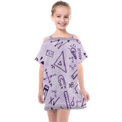 Science Research Curious Search Inspect Scientific Kids  One Piece Chiffon Dress by Uceng