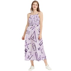 Science Research Curious Search Inspect Scientific Boho Sleeveless Summer Dress by Uceng