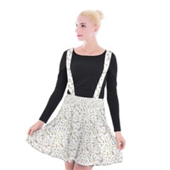 Background Ornamental Pattern Graphic Seamless Suspender Skater Skirt