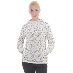 Background Ornamental Pattern Graphic Seamless Women s Hooded Pullover