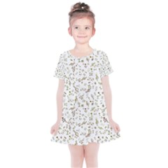 Background Ornamental Pattern Graphic Seamless Kids  Simple Cotton Dress