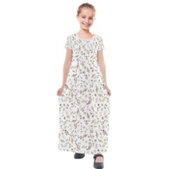 Background Ornamental Pattern Graphic Seamless Kids  Short Sleeve Maxi Dress