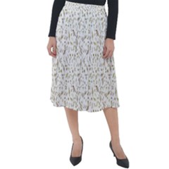 Background Ornamental Pattern Graphic Seamless Classic Velour Midi Skirt  by Uceng