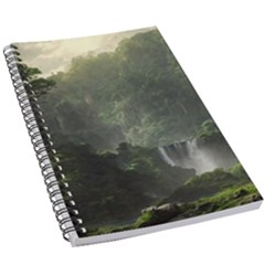 Waterfall River Fantasy Dream Planet Matte 5 5  X 8 5  Notebook by Uceng