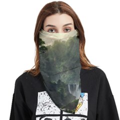 Waterfall River Fantasy Dream Planet Matte Face Covering Bandana (triangle) by Uceng