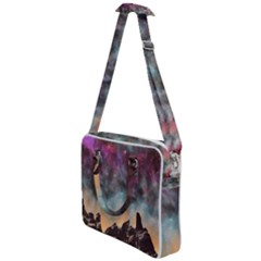 Mountain Space Galaxy Stars Universe Astronomy Cross Body Office Bag by Uceng