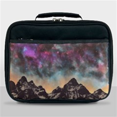 Mountain Space Galaxy Stars Universe Astronomy Lunch Bag by Uceng