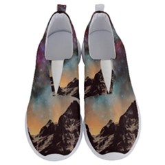 Mountain Space Galaxy Stars Universe Astronomy No Lace Lightweight Shoes by Uceng