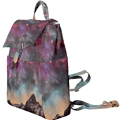 Mountain Space Galaxy Stars Universe Astronomy Buckle Everyday Backpack by Uceng