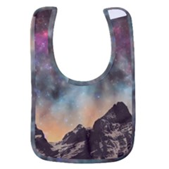 Mountain Space Galaxy Stars Universe Astronomy Baby Bib by Uceng