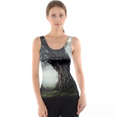 Trees Forest Woods Drawing Fantasy Dream Tank Top by Uceng