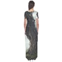 Trees Forest Woods Drawing Fantasy Dream Short Sleeve Maxi Dress View2