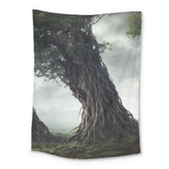 Trees Forest Woods Drawing Fantasy Dream Medium Tapestry by Uceng