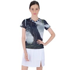 Trees Forest Woods Drawing Fantasy Dream Women s Sports Top by Uceng