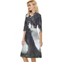 Trees Forest Woods Drawing Fantasy Dream Classy Knee Length Dress View3