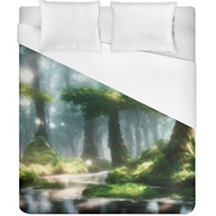 Forest Wood Nature Lake Swamp Water Trees Duvet Cover (california King Size) by Uceng