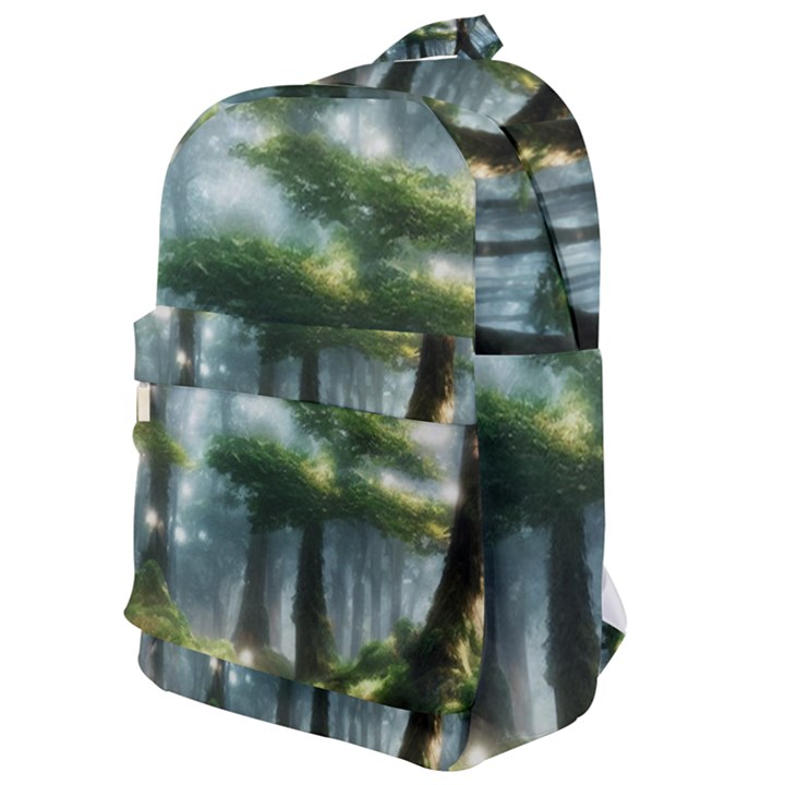 Forest Wood Nature Lake Swamp Water Trees Classic Backpack