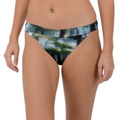 Forest Wood Nature Lake Swamp Water Trees Band Bikini Bottom by Uceng