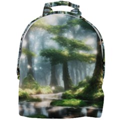 Forest Wood Nature Lake Swamp Water Trees Mini Full Print Backpack by Uceng