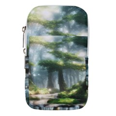 Forest Wood Nature Lake Swamp Water Trees Waist Pouch (small) by Uceng