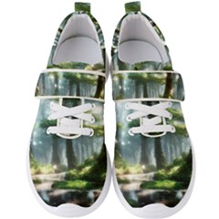 Forest Wood Nature Lake Swamp Water Trees Men s Velcro Strap Shoes