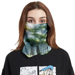 Forest Wood Nature Lake Swamp Water Trees Face Covering Bandana (two Sides) by Uceng