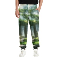 Forest Wood Nature Lake Swamp Water Trees Men s Elastic Waist Pants by Uceng