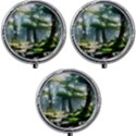 Forest Wood Nature Lake Swamp Water Trees Mini Round Pill Box (Pack of 3) View1