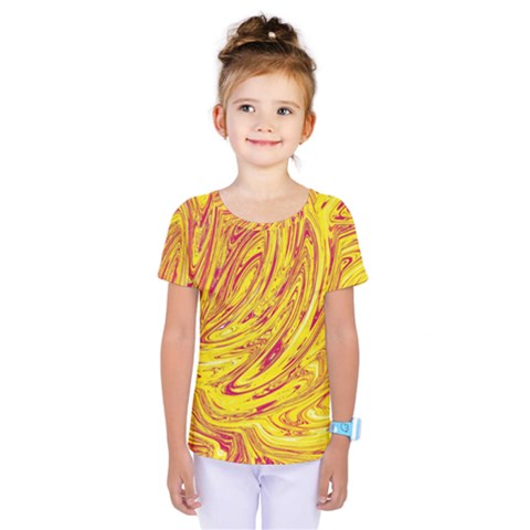 Red Yellow Abstract Wallpapers Abstracts Liquids Kids  One Piece Tee by Uceng