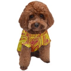 Red Yellow Abstract Wallpapers Abstracts Liquids Dog T-shirt by Uceng